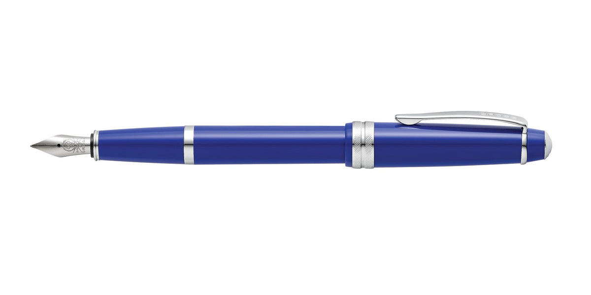 Bailey Light blue resin fountain pen with extra-fine nib, A.T. Cross brand, silver cap on Tampa Home & Garden Store