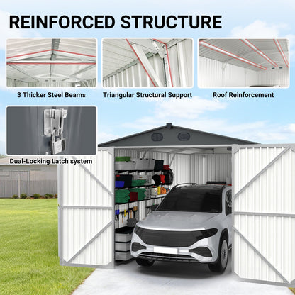 Sturdy Outdoor Metal Shed and Garden Storage