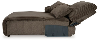Top Tier Corduroy Reclining Sectional with Chaise
