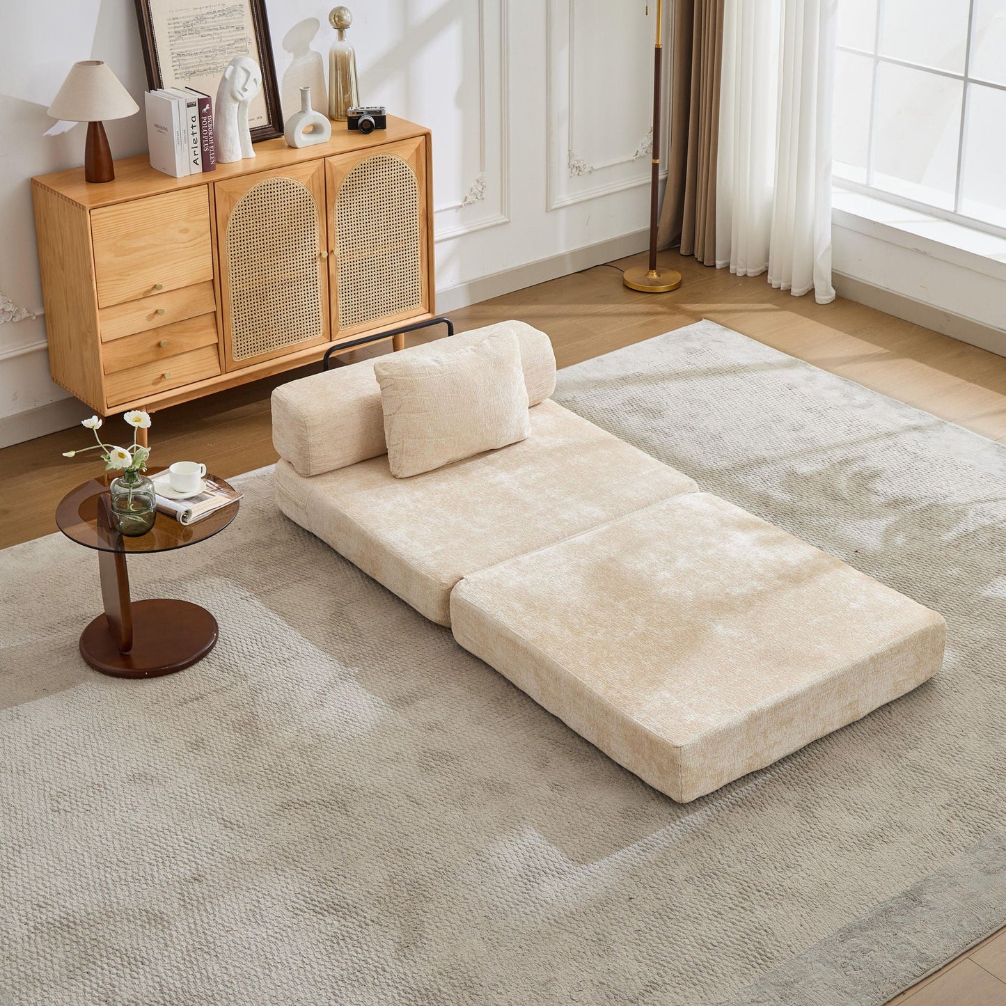 Convertible Floor Sofa Bed and Living Room