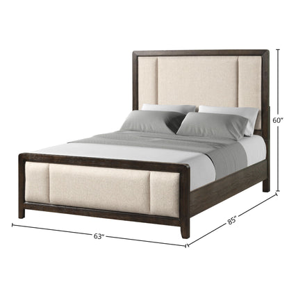 Upholstered Headboard and Footboard Bed Frame