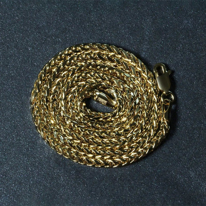 2.7mm 14k yellow gold lite diamond cut round Franco chain necklace Bids.com on Tampa Home & Garden Store