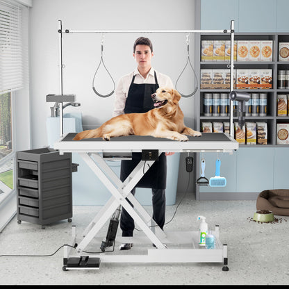 Super Deluxe Electric Pet Grooming Table height adjustable with dog HouseOfZazla on Tampa Home & Garden Store
