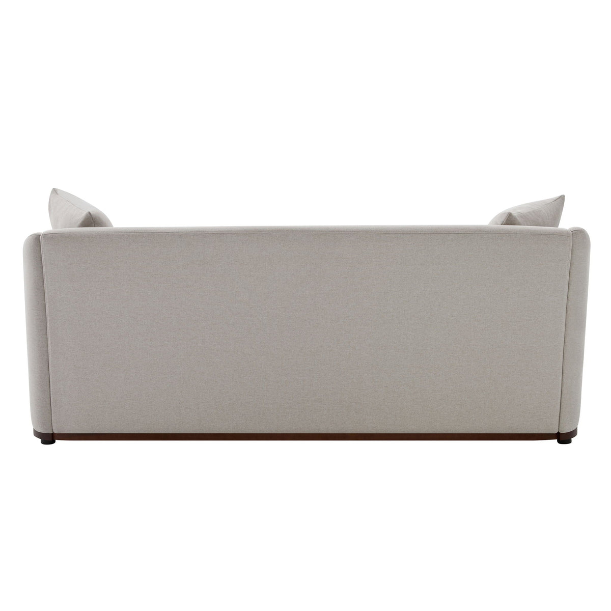 Modern 3 Seat Sofa With Chenille And Two Pillows