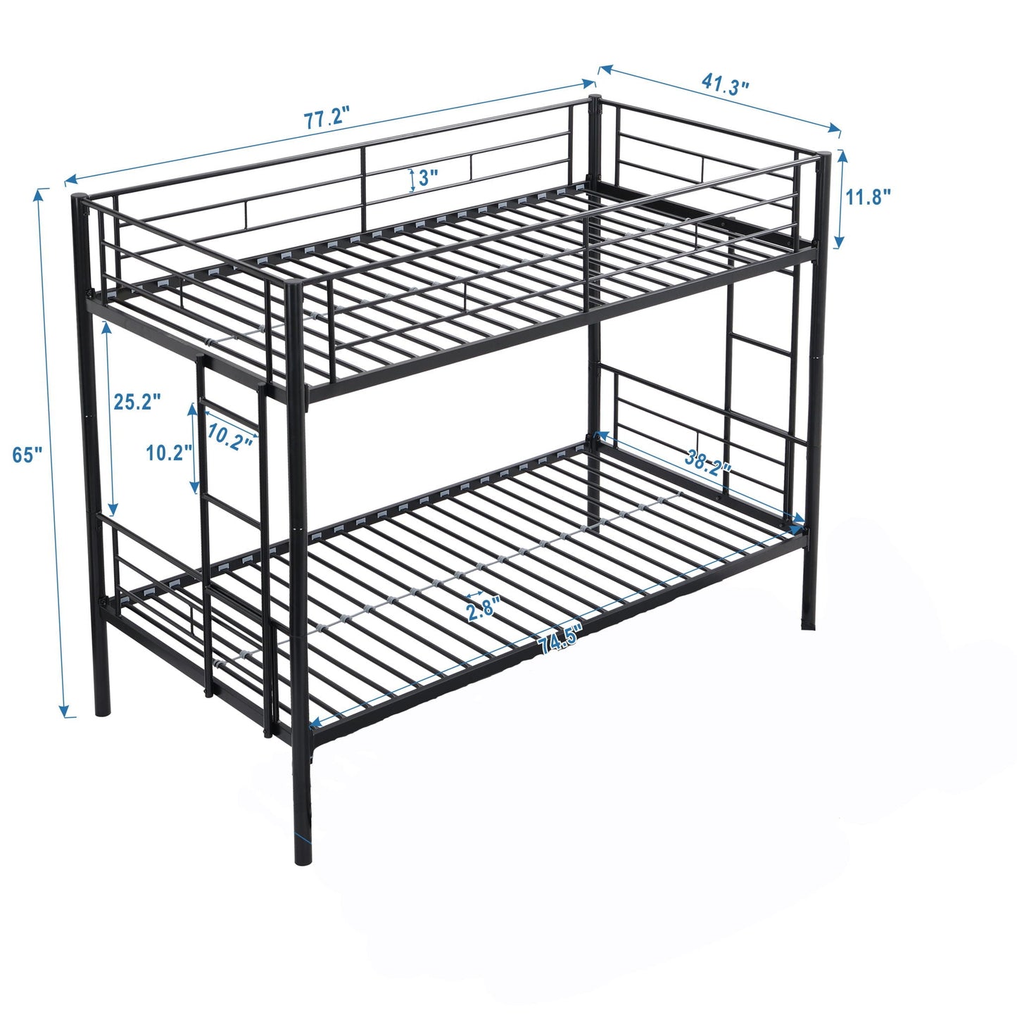 Modern and Space Saving Steel Bunk Bed Frames