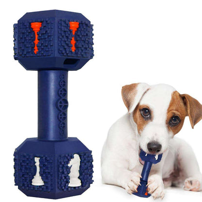 Durable blue dumbbell chew toy for aggressive chewers, medium to large dogs, Sell My Stuff on Tampa Home & Garden Store