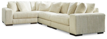 Lindyn Sectional Sofa with Cord Upholstery