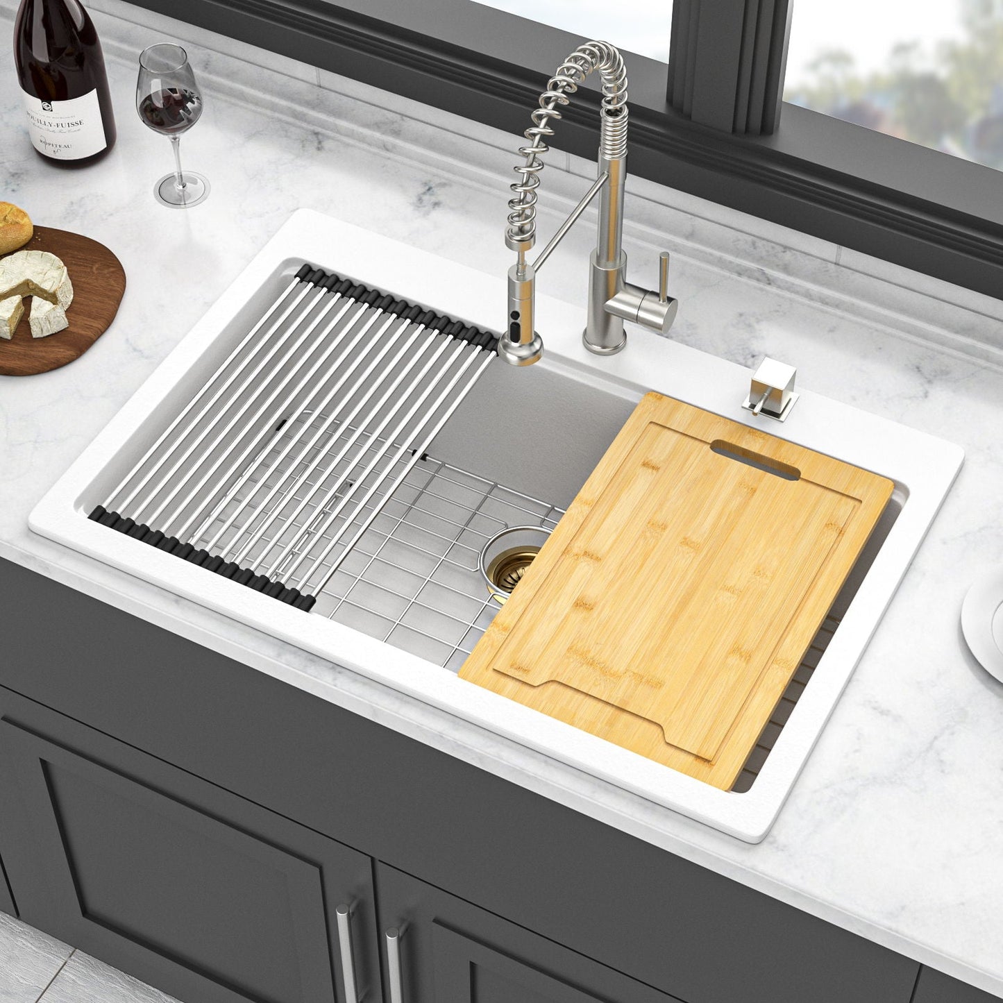 Quartz Composite Workstation Kitchen Sink