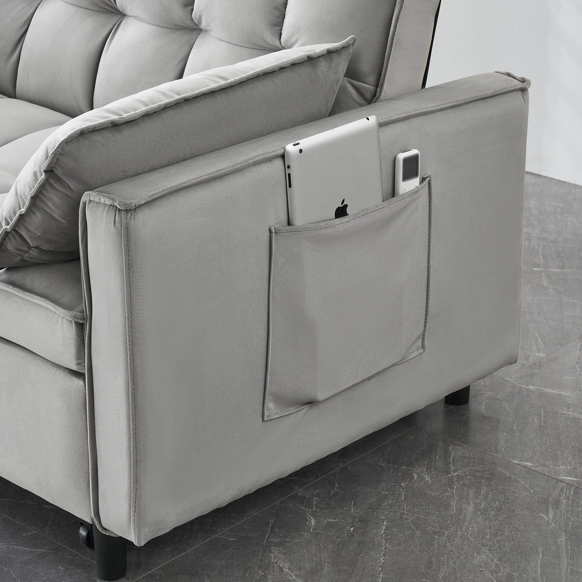 Large 3 In 1 Sofa Bed and Velvet Living Room