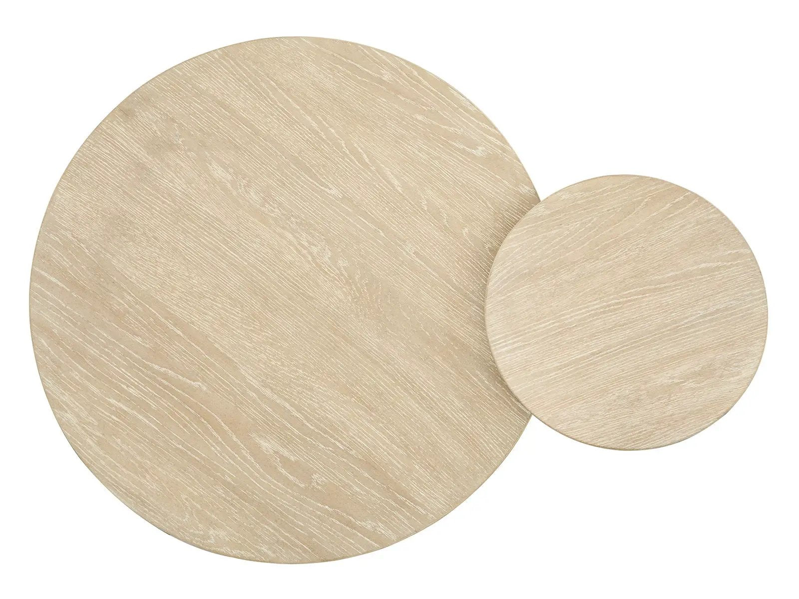Sunset Cove Nesting Cocktail Tables by Unique Piece Furniture, natural oak finish, two tables on Tampa Home & Garden Store