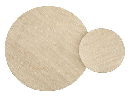 Sunset Cove Nesting Cocktail Tables by Unique Piece Furniture, natural oak finish, two tables on Tampa Home & Garden Store