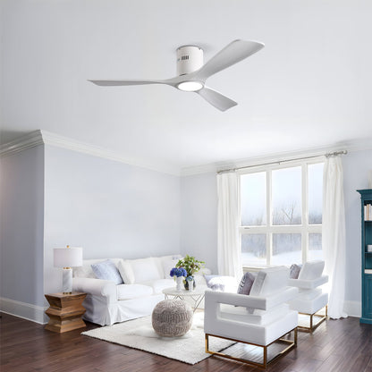 52 Inch ceiling fan with light kit by HouseOfZazla, white blades on Tampa Home & Garden Store