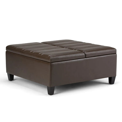 Ellis Coffee Table Storage Ottoman Contemporary