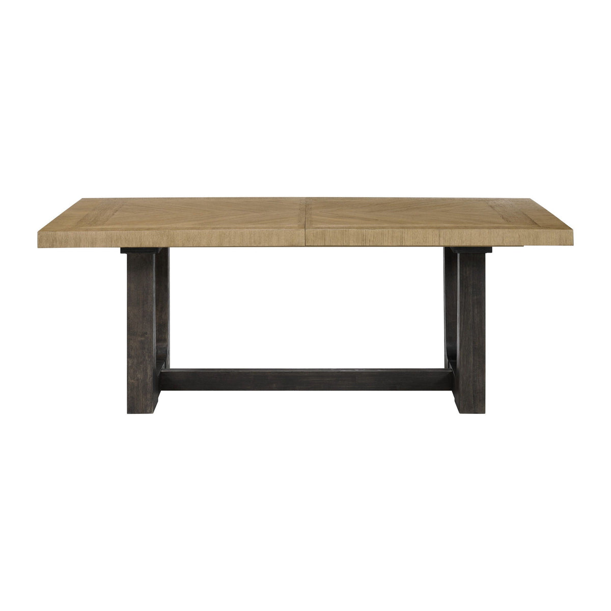 Bar table with trestle base in light brown solid wood by HouseOfZazla on Tampa Home & Garden Store