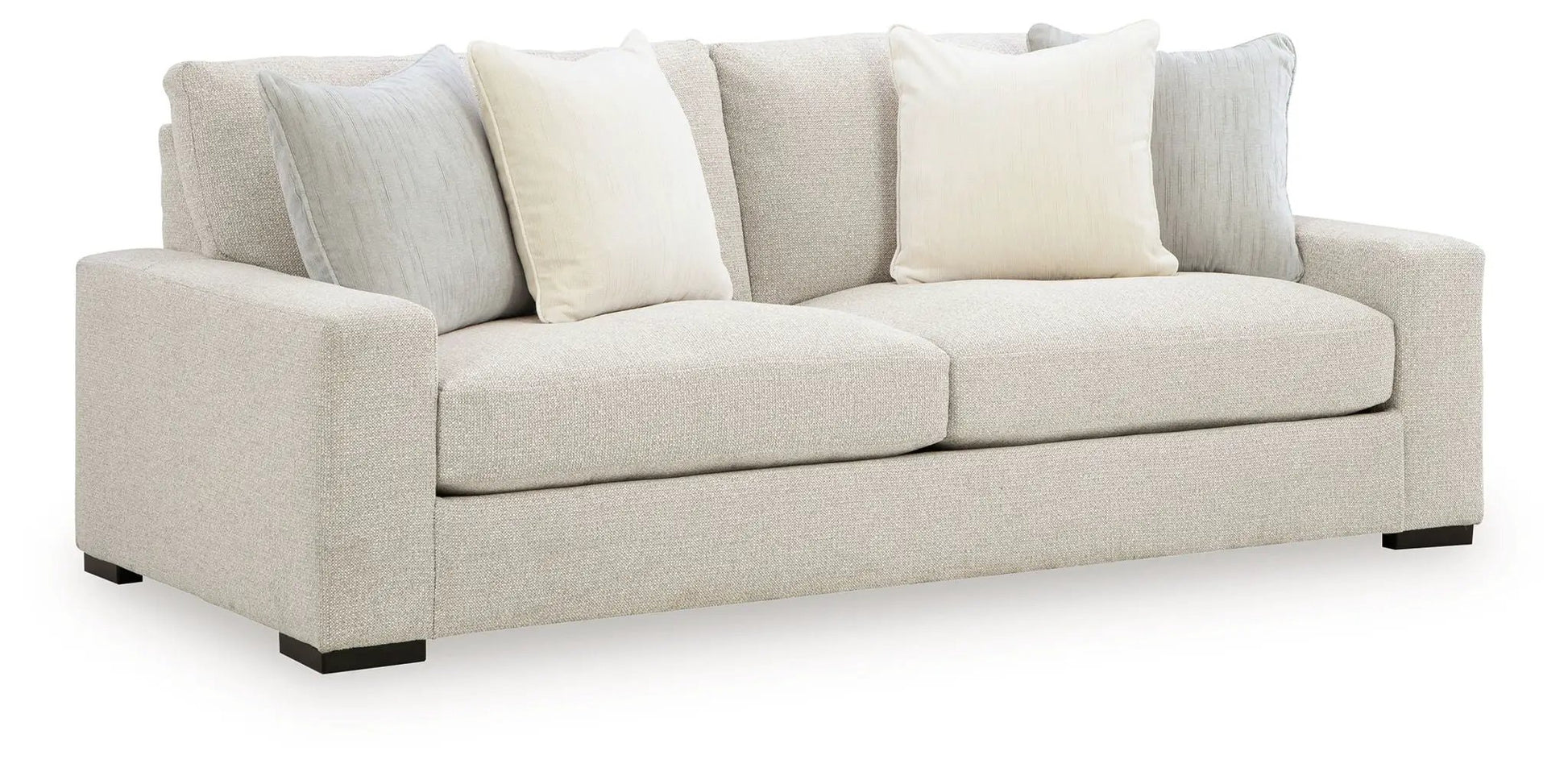 Conlee-Pike Linen Sofa beige upholstery by Unique Piece Furniture, stationary sofa on Tampa Home & Garden Store