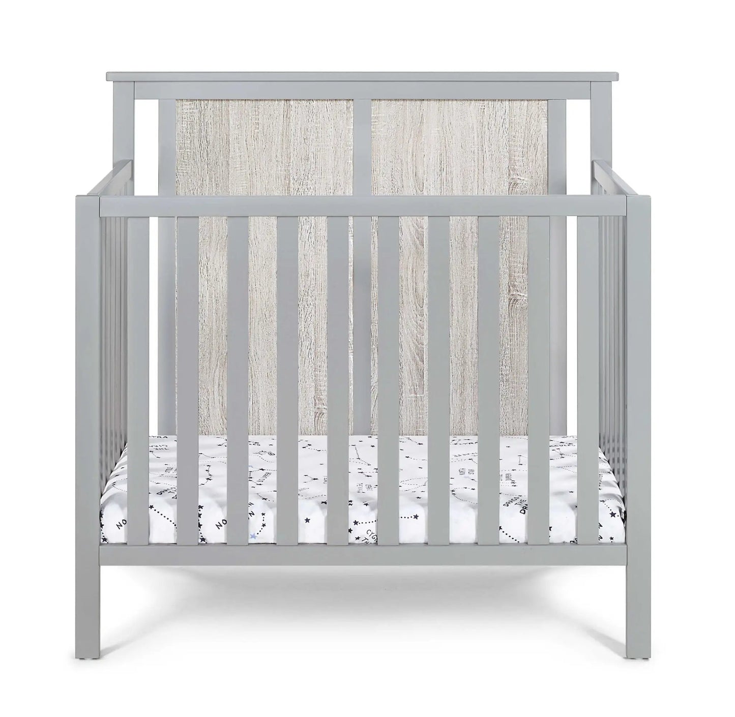 Connelly Mini Crib With Mattress Pad Two Tone