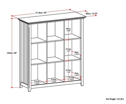 Acadian handcrafted cube storage unit with 12 cubbies and a top surface on Tampa Home & Garden Store
