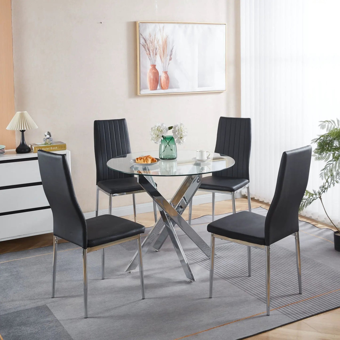 Minimalist Design Dining Chairs Set of 4