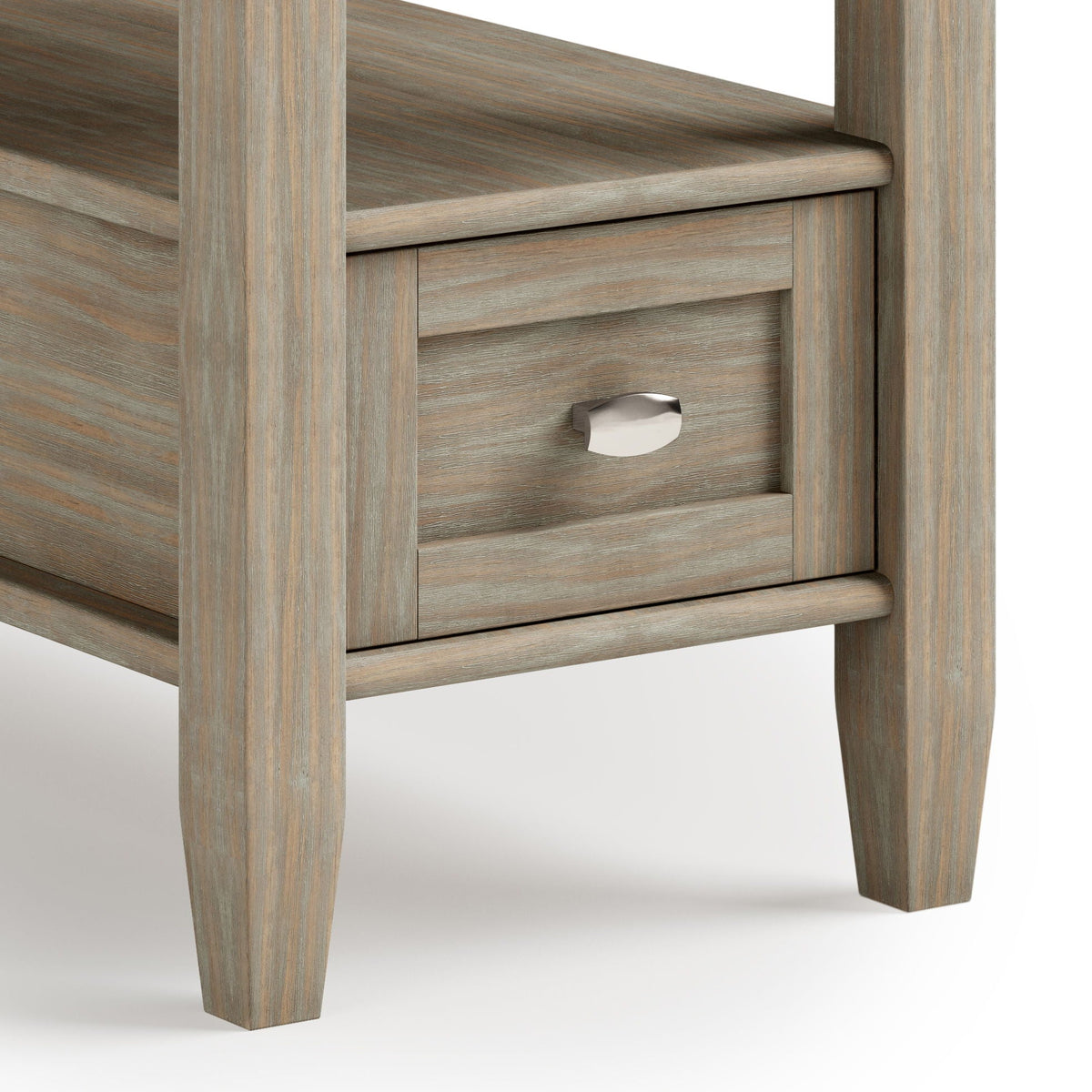 Warm Shaker Coffee Table with Drawer and Shelf in weathered wood by HouseOfZazla on Tampa Home & Garden Store