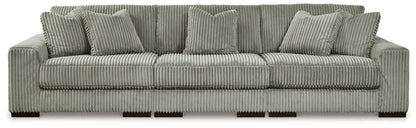 Lindyn Sectional Sofa with Cord Upholstery