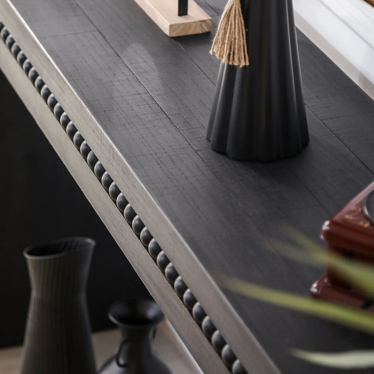 Modern Rustic Wood Coffee Table with Floating Top