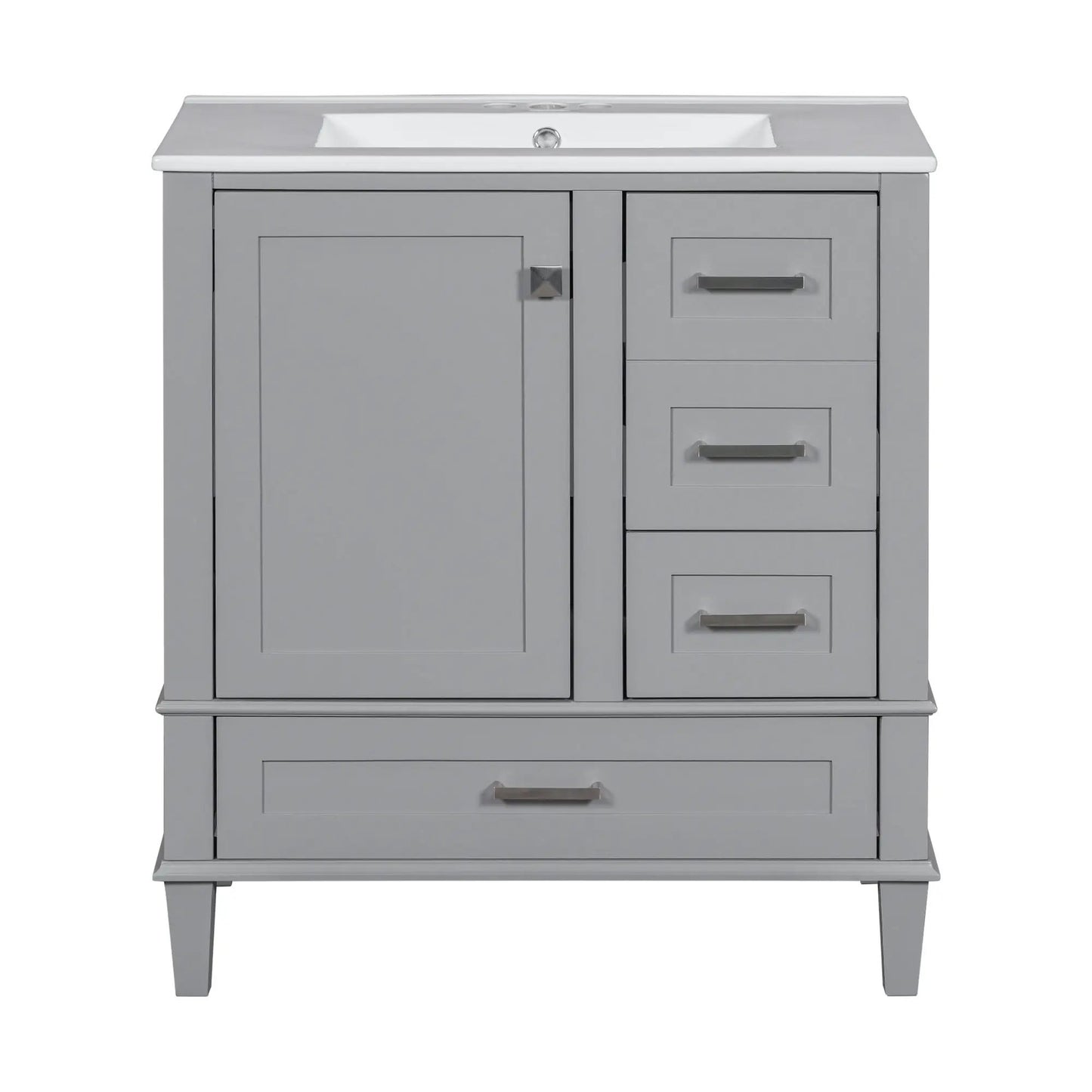 Bathroom Vanity With Sink Solid Wood Cabinet