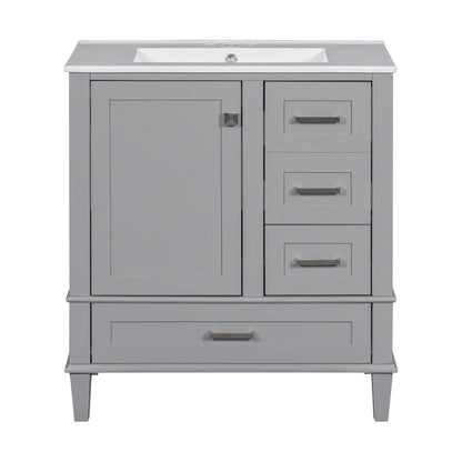 Bathroom Vanity With Sink Solid Wood Cabinet