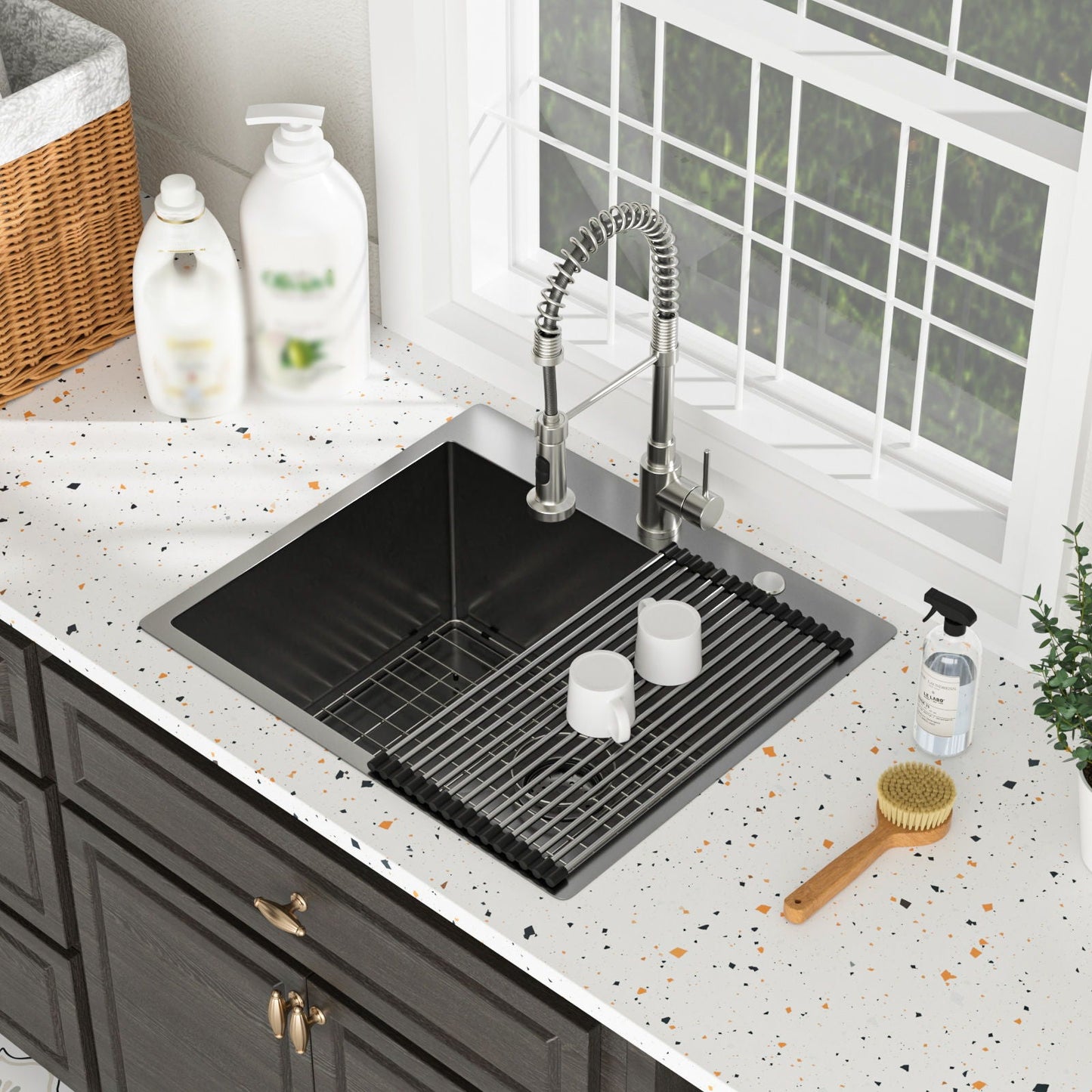 Topmount Sink 16 Gauge and Single Bowl Steel