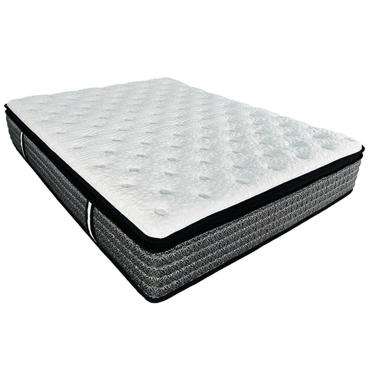14-inch hybrid mattress with plush gel memory foam top and cooling tech gray/white queen on Tampa Home & Garden Store