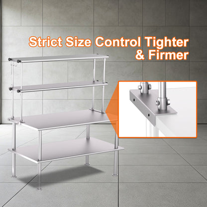Compact and Adjustable Stainless Steel Kitchen Shelf