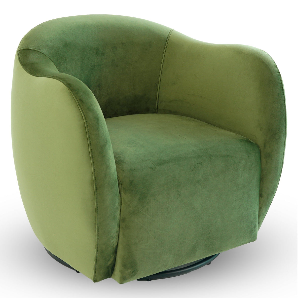 Green velvet swivel chair with 360° rotation, armchair by HouseOfZazla on Tampa Home & Garden Store