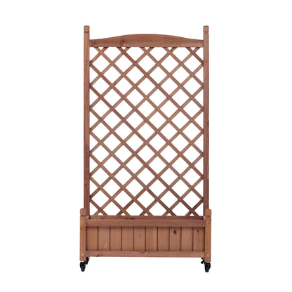 Outdoor Raised Garden Bed with Trellis 2 Pack