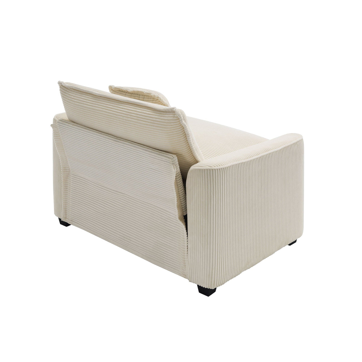 HouseOfZazla 3-piece oversized sectional sofa set in beige corduroy with deep seats on Tampa Home & Garden Store