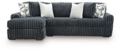 Midnight Madness Sectional and Jumbo Corduroy