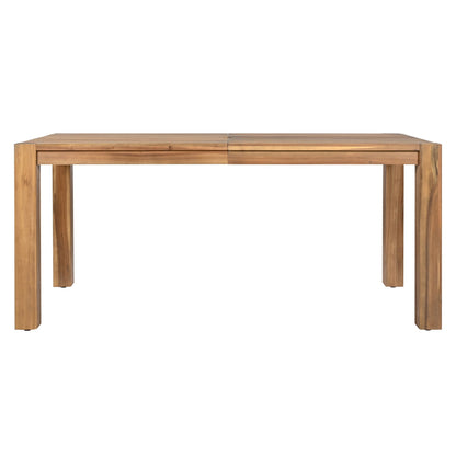 Trexm 7 Piece Acacia Patio Table and 6 Chairs Set