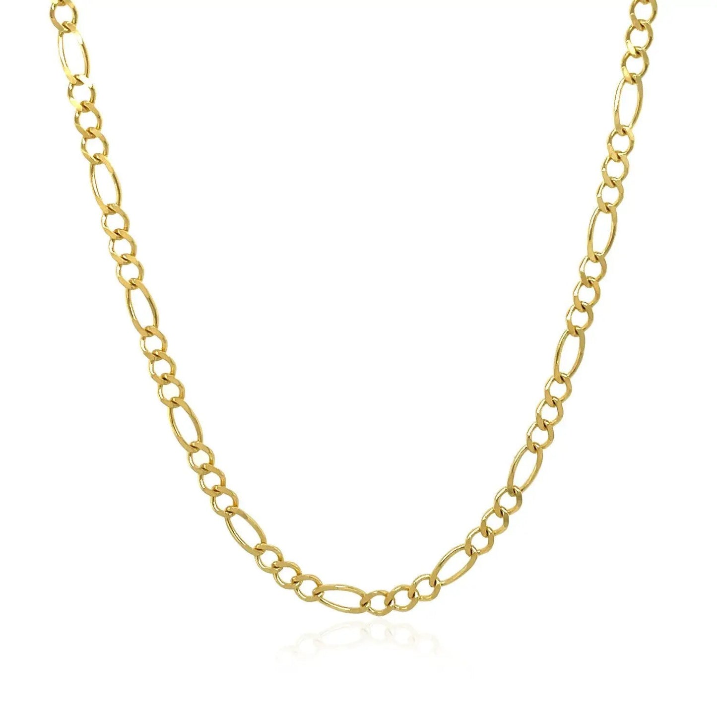 Figaro chain necklace 3.0mm 10k yellow gold solid by Bids.com on Tampa Home & Garden Store