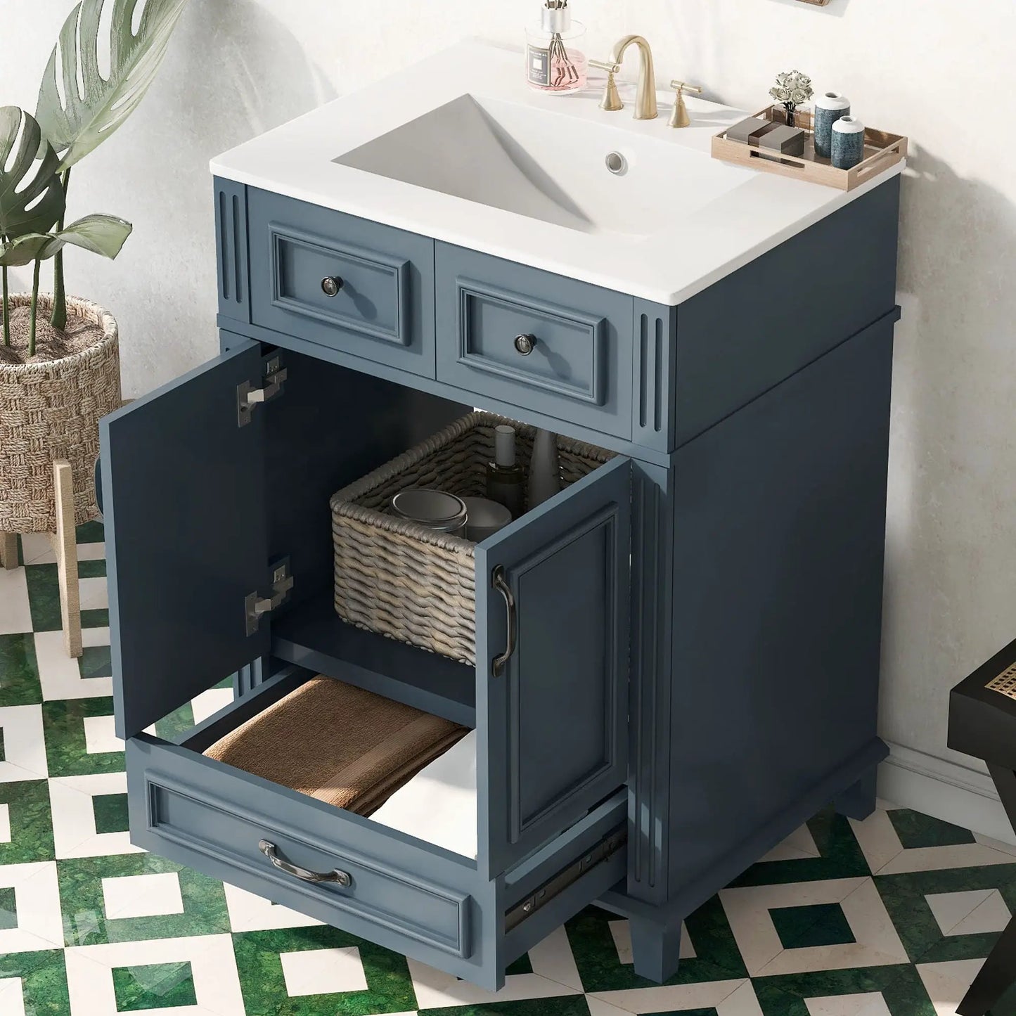 Bathroom Vanity with Sink and Storage Cabinet