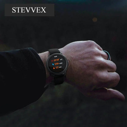 Stevvex Solar Smart Watch with Heart Rate Monitor