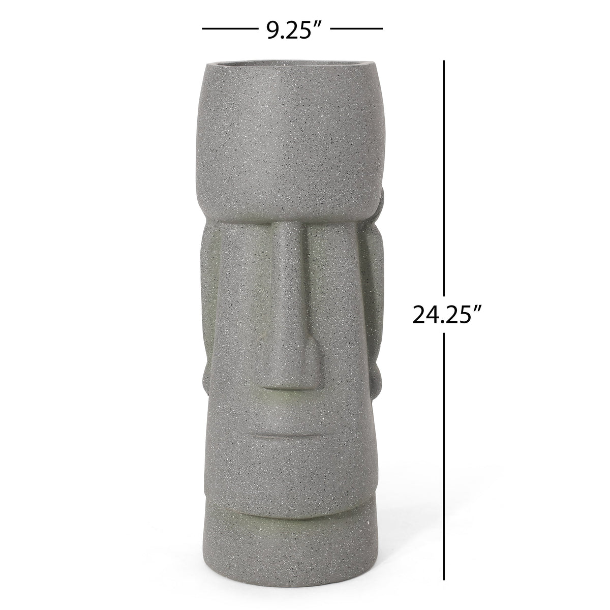 Flower planter gray speckled concrete by HouseOfZazla on Tampa Home & Garden Store