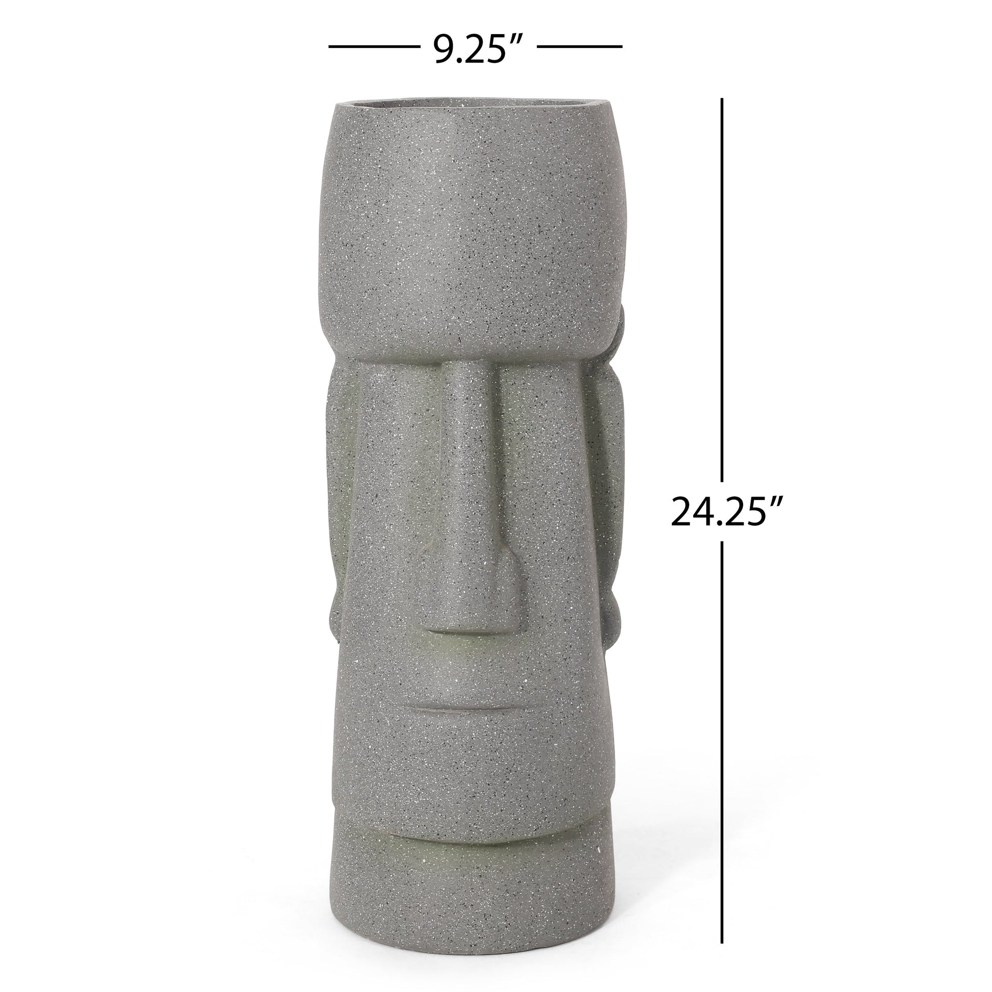 Flower planter gray speckled concrete by HouseOfZazla on Tampa Home & Garden Store