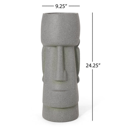 Flower planter gray speckled concrete by HouseOfZazla on Tampa Home & Garden Store