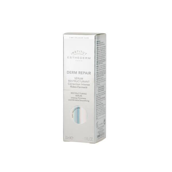 Face serum Esthederm Derm Repair box, white packaging with silver detailing on Tampa Home & Garden Store