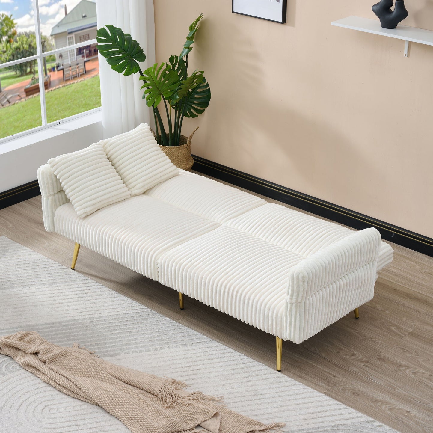 Luxury Foldable Double Sofa and Bed Frame