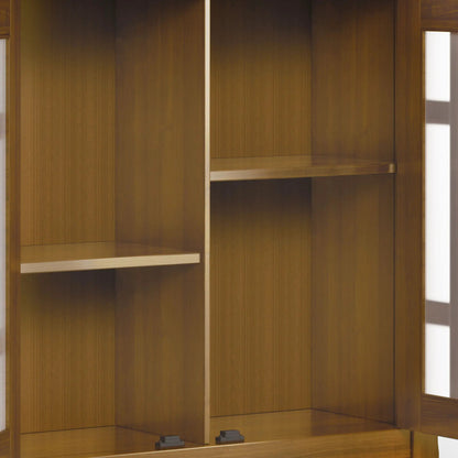 Bedford Storage Media Cabinet with Glass Doors