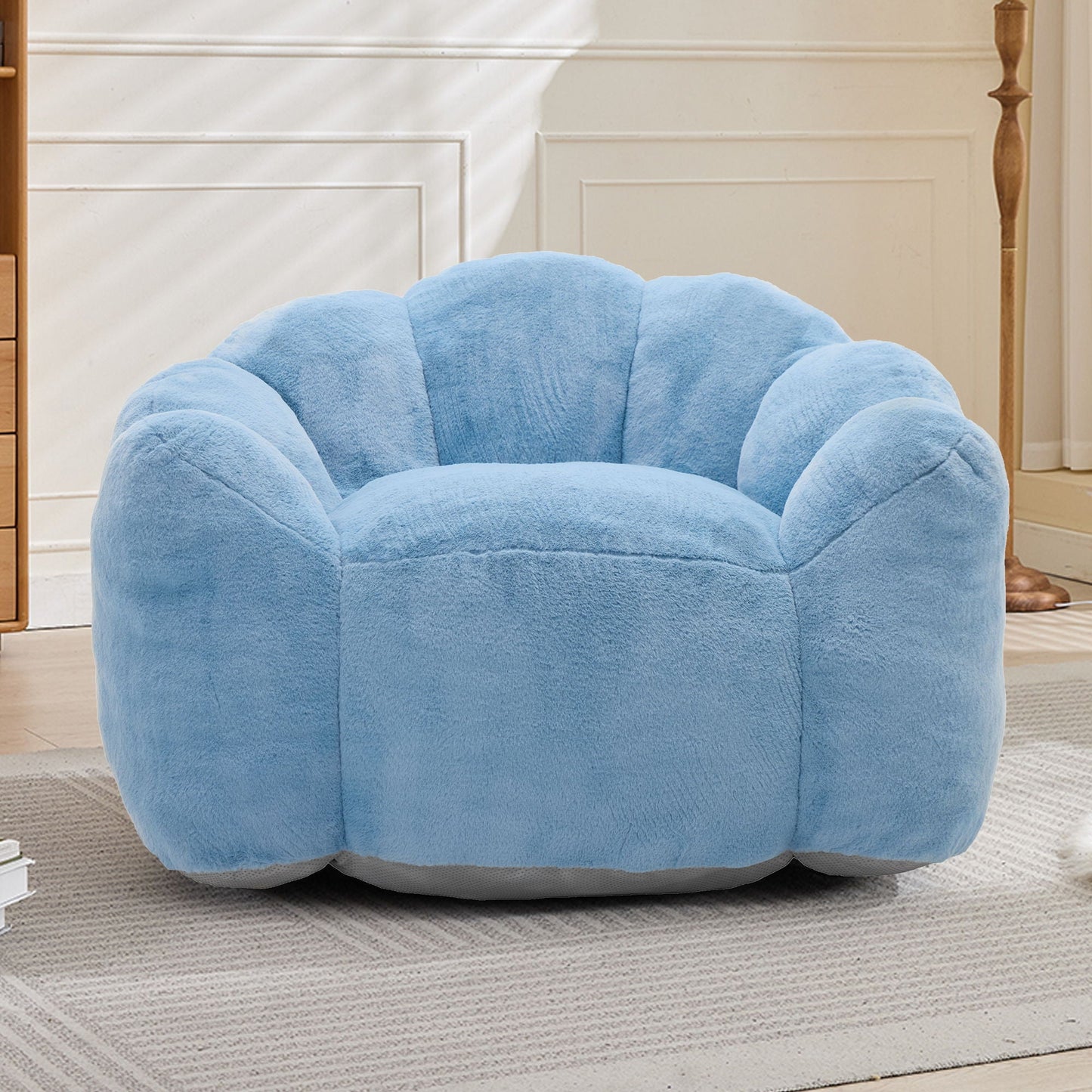 Elegant Lotus Style Pull Down Sofa with Legs