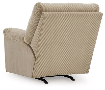 SimpleJoy Rocker Recliner beige corduroy by Unique Piece Furniture on Tampa Home & Garden Store