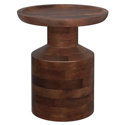 Haynes Handcrafted Wooden Accent Side Table