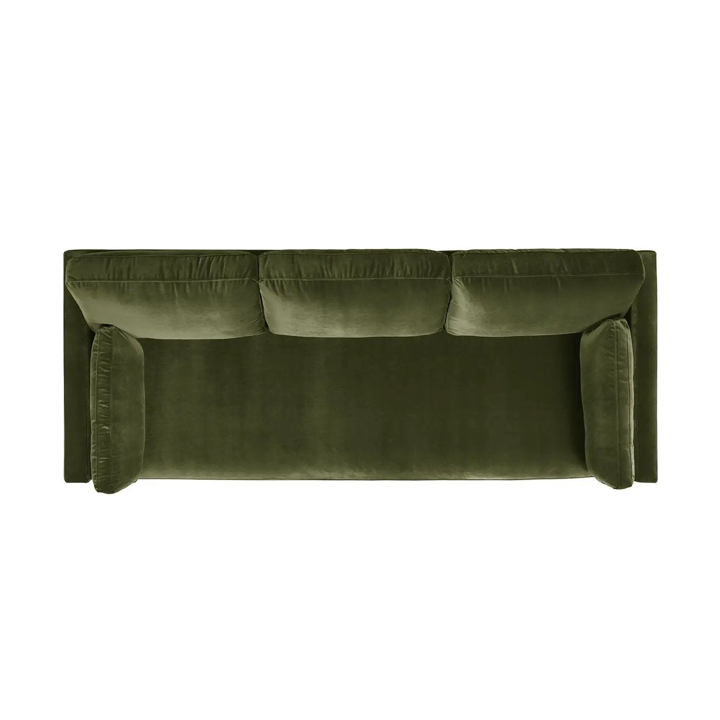 Knox Modern Farmhouse Sofa olive green velvet stationary sofa Unique Piece Furniture on Tampa Home & Garden Store