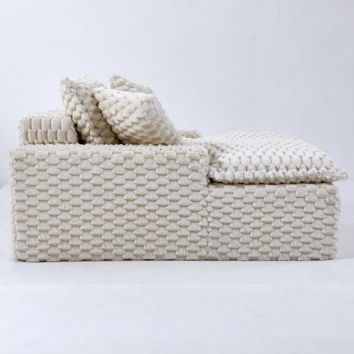 Harbor Luxury Sofa in Turtle Fleece Fabric