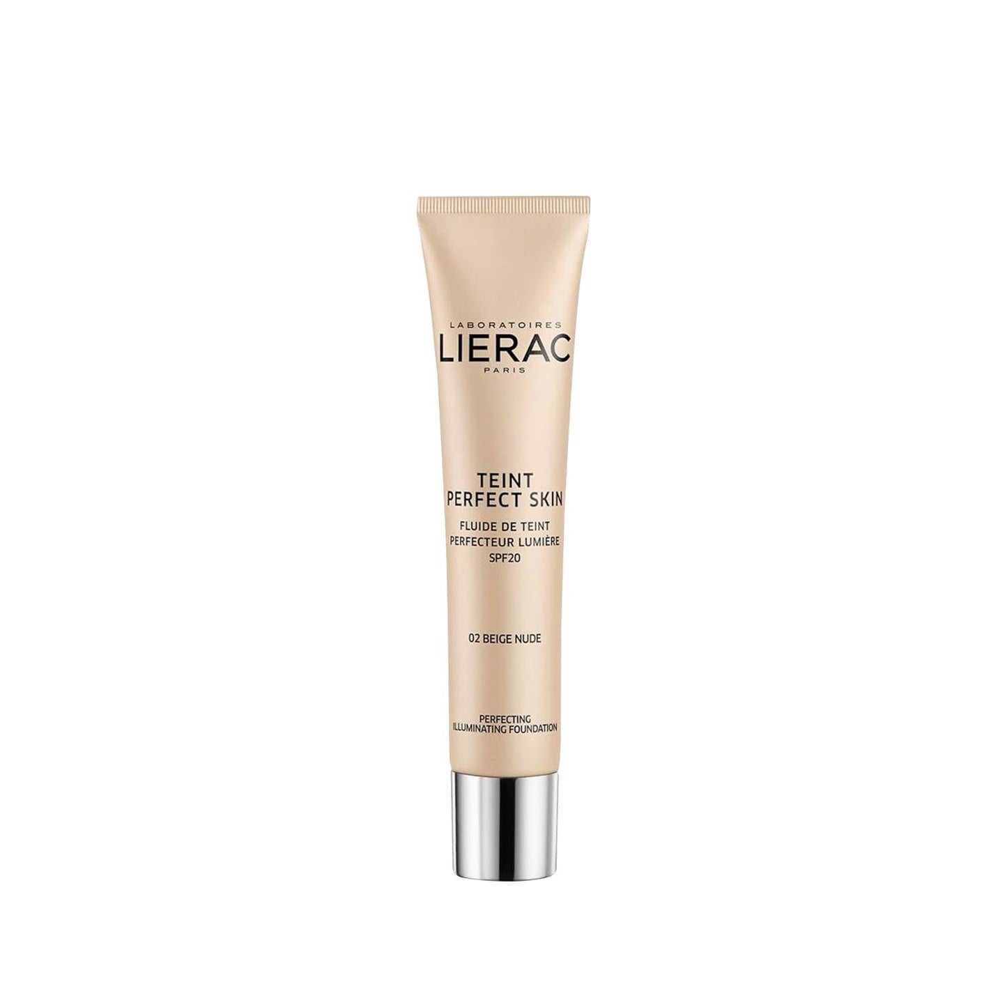 Lierac Teint Perfect Skin foundation tube in 02 Beige Nude SPF20 on Tampa Home & Garden Store